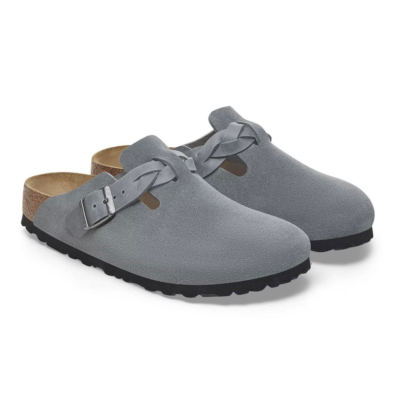Birkenstock Boston braided basalt gray