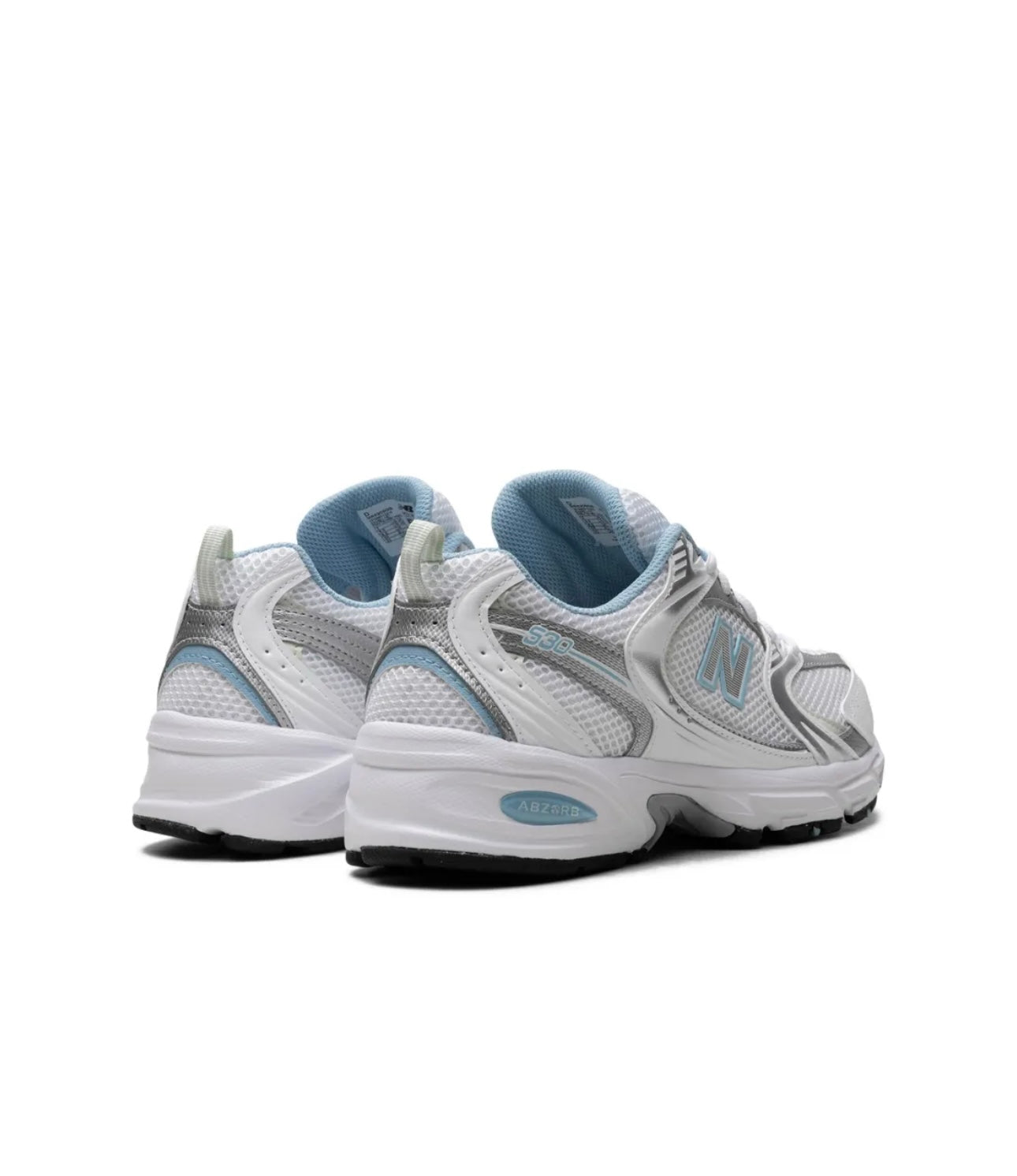 New Balance 530 white silver blue