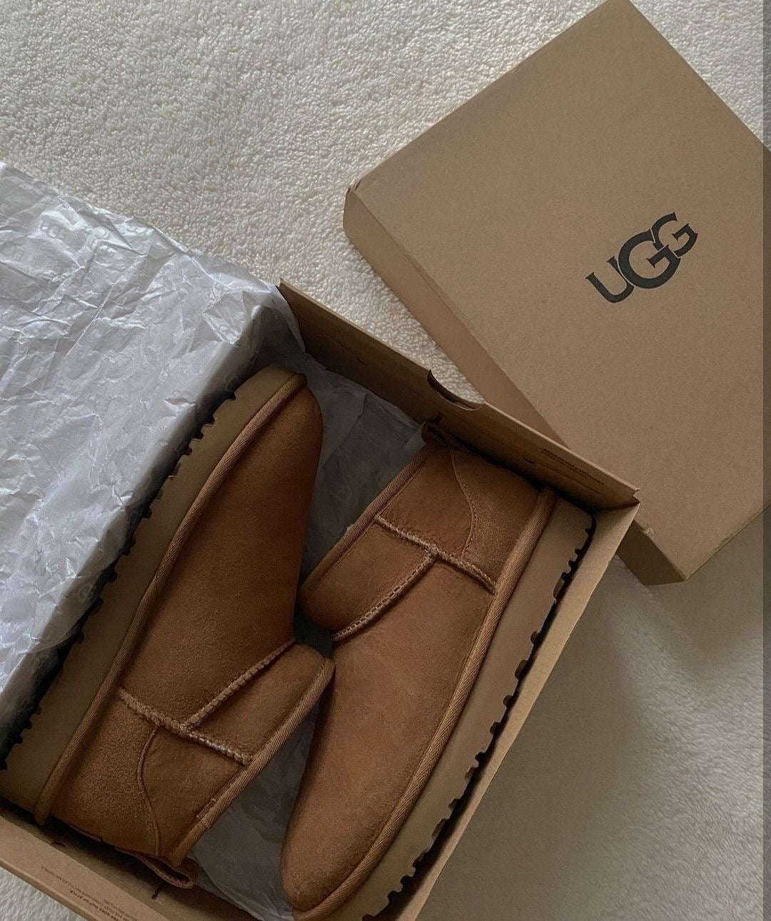 Ugg classic ultra mini ankle boots brown ko - תמונה 5