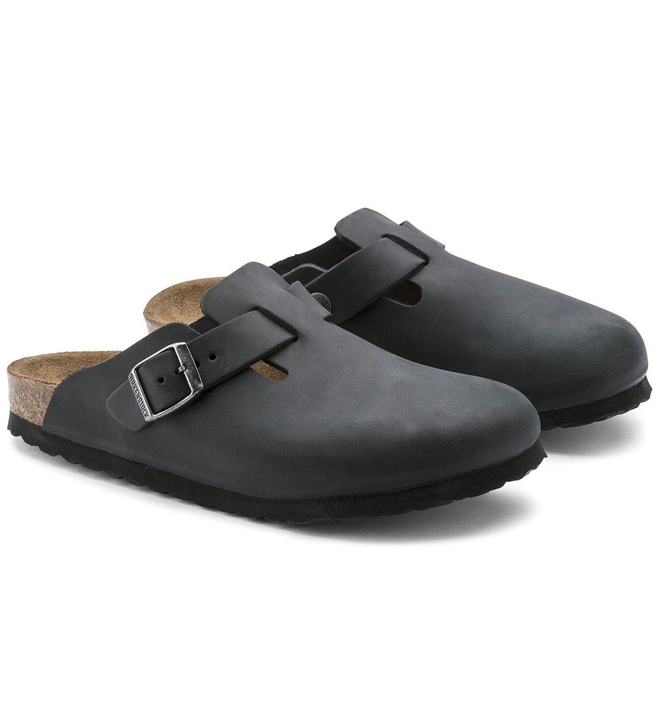Birkenstock Boston leather oiled black - תמונה 3