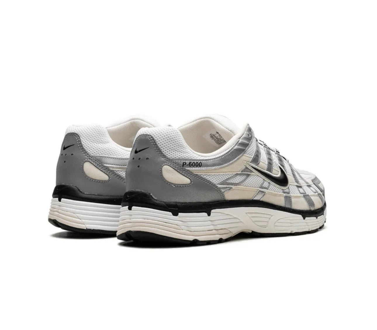 Nike P6000 White Grey Silver