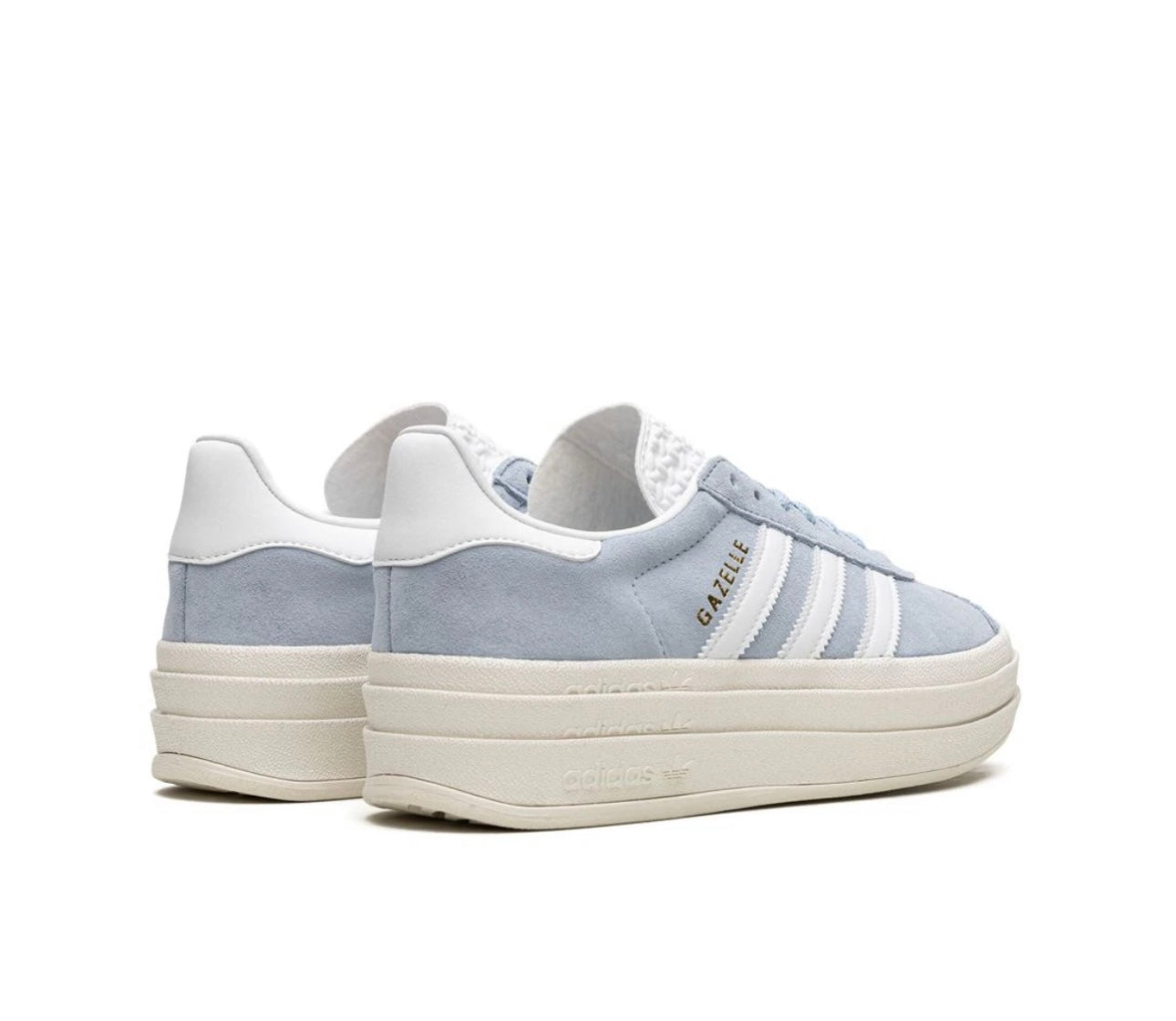 Adidas gazelle platform Light Blue - תמונה 3