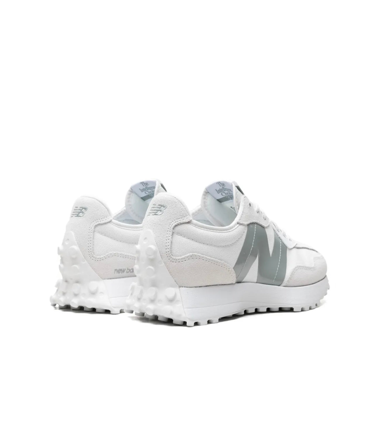 New Balance 327 white light green