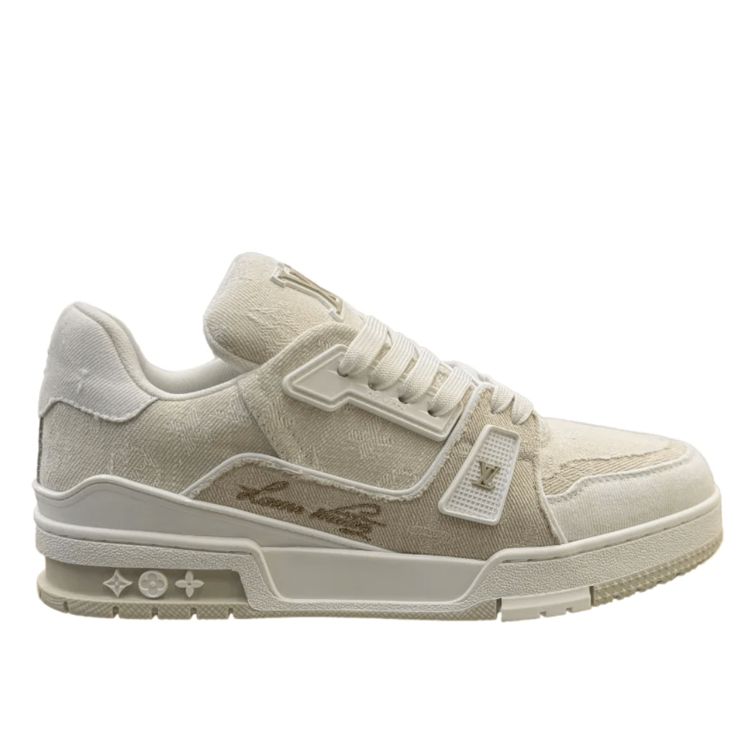 Louis Vuitton LV Trainer – יוקרה אלגנטית בגוון שמנת
