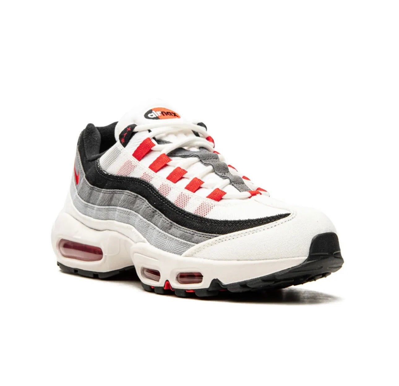 Nike air Vapormax 95’ white grey red - תמונה 2