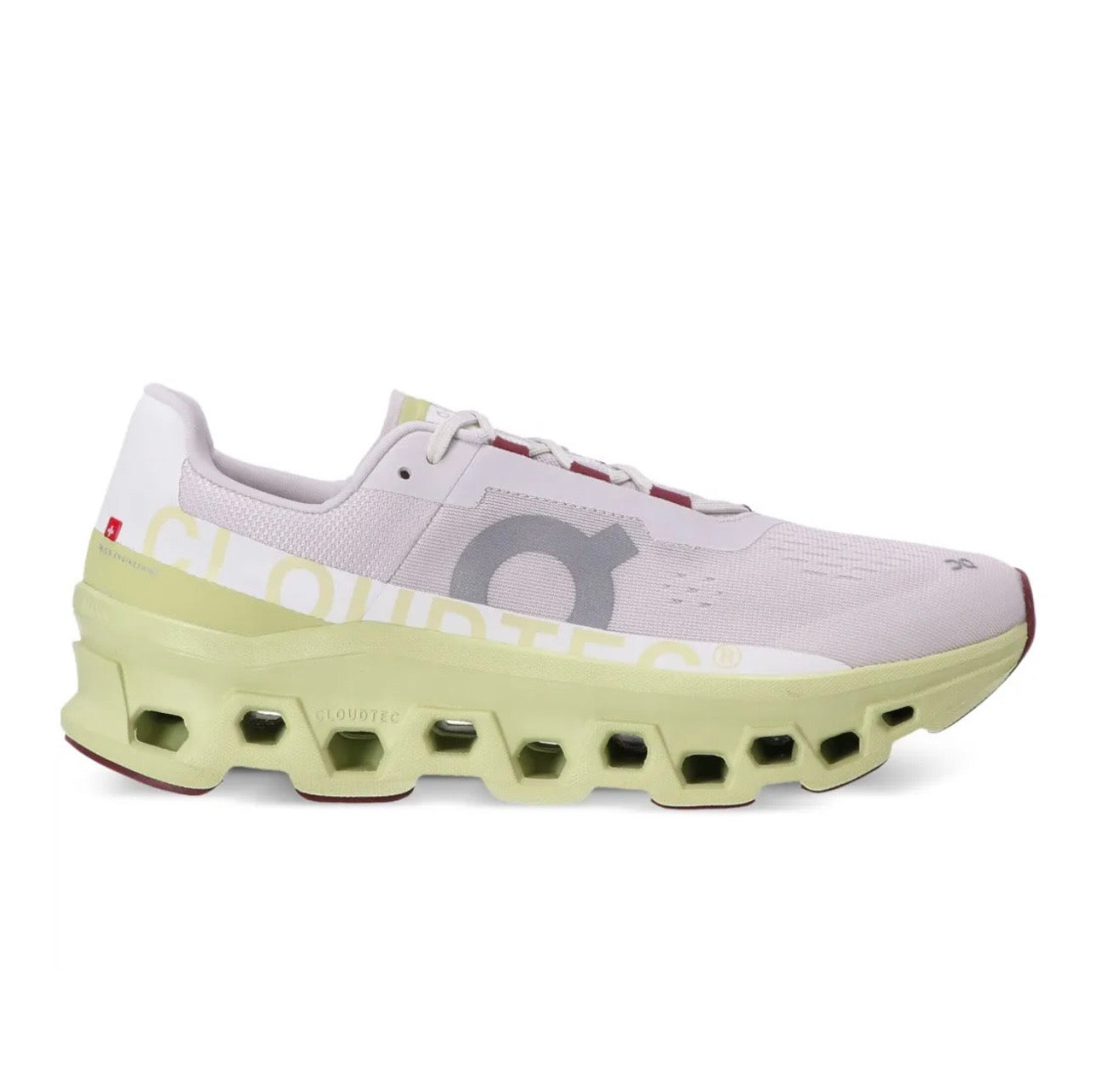 On Cloudmonster pink yellow