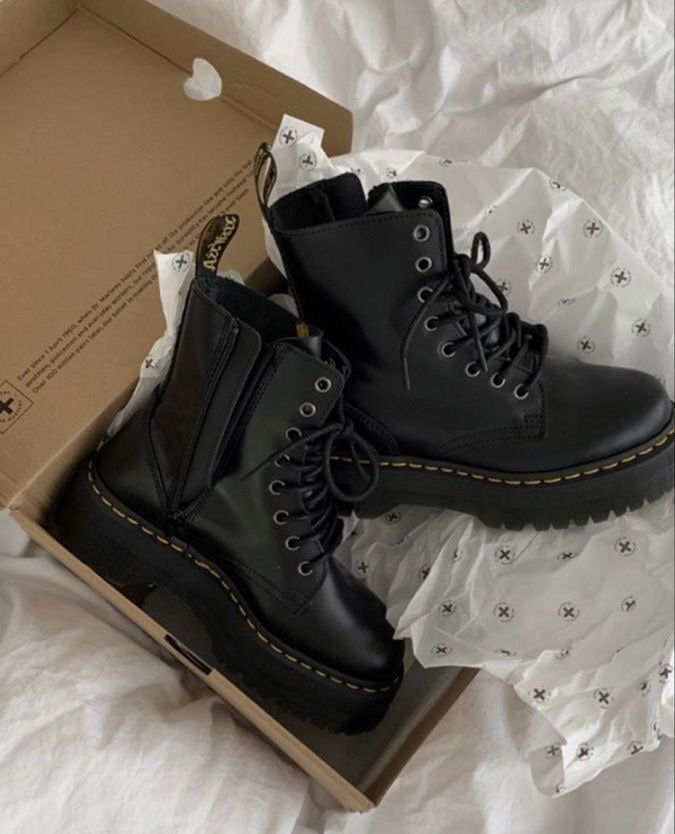 Doctor Martens Boots Platform Black