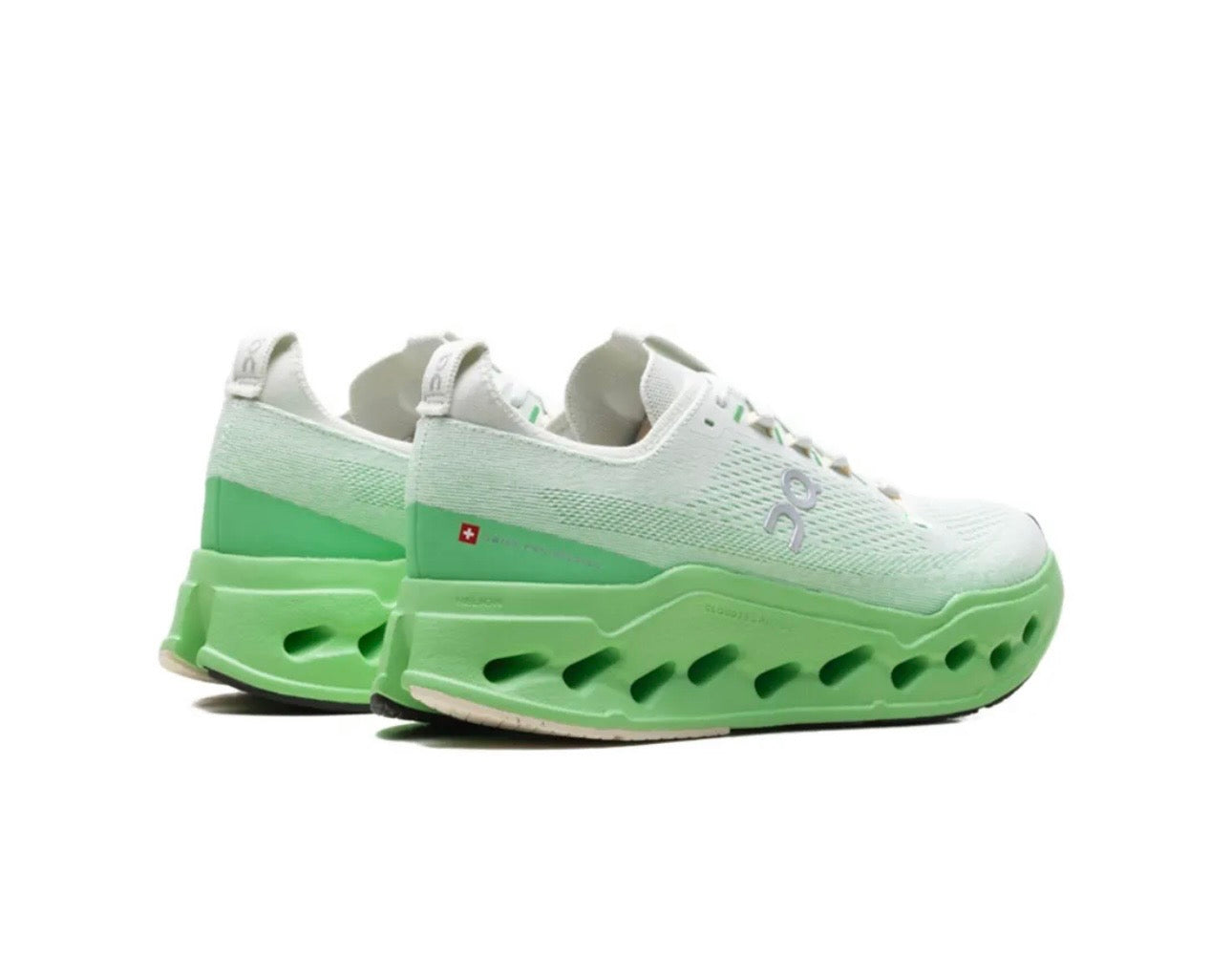 On Cloudsurfer White Green