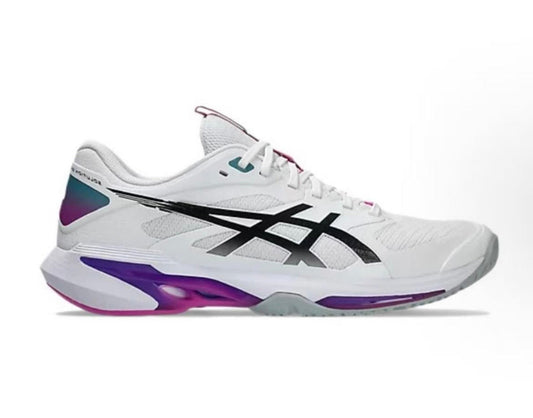 Asics Solution Speed White Purple Black