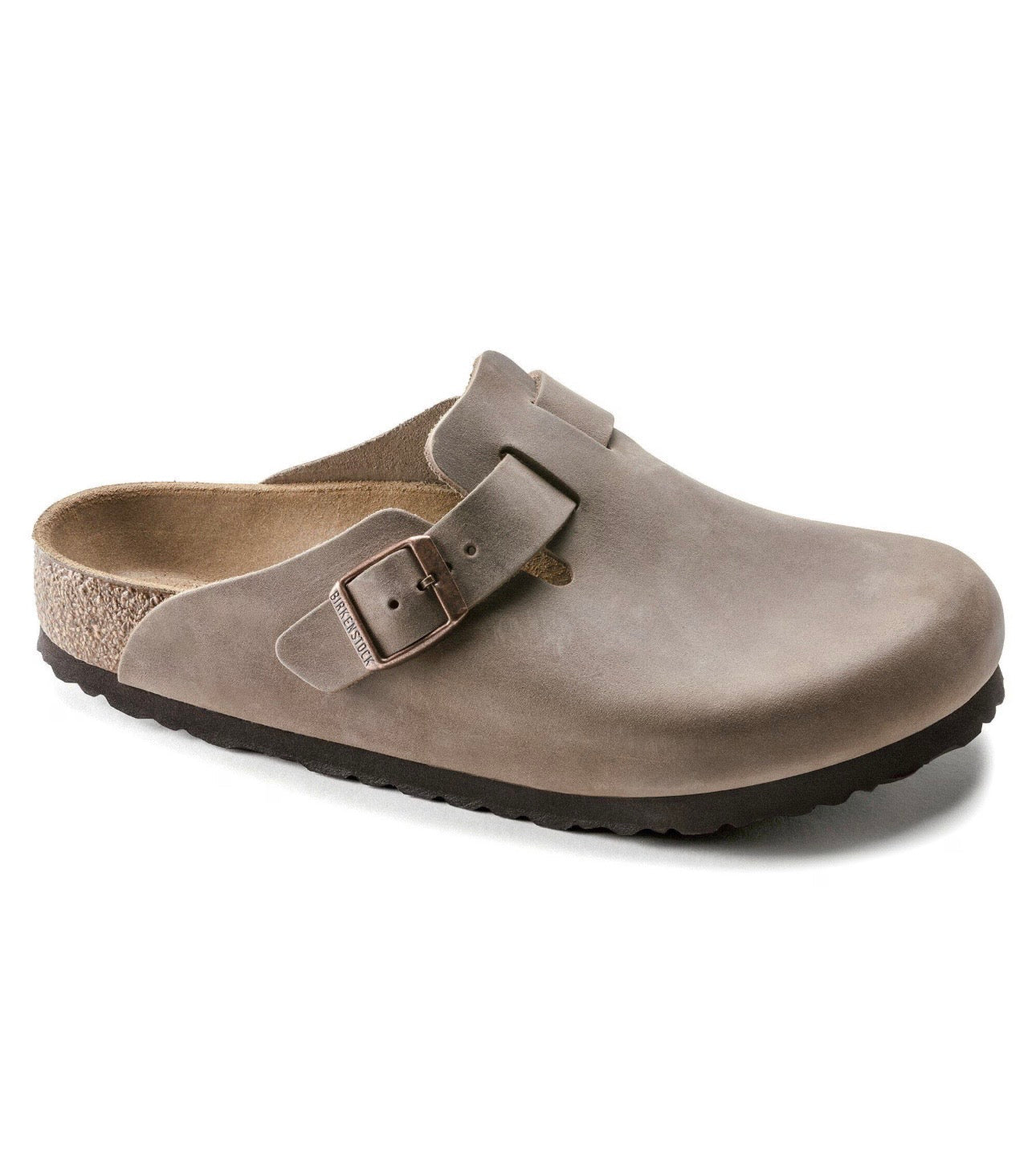 Birkenstock Boston leather oiled tobacco brown