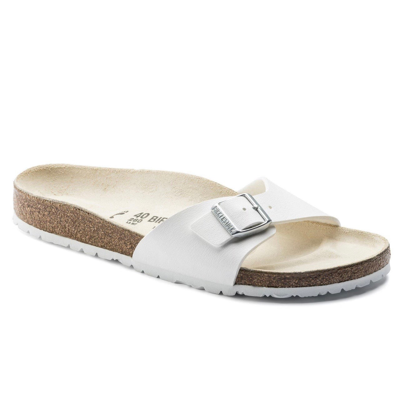 Birkenstock Madrid White Silver