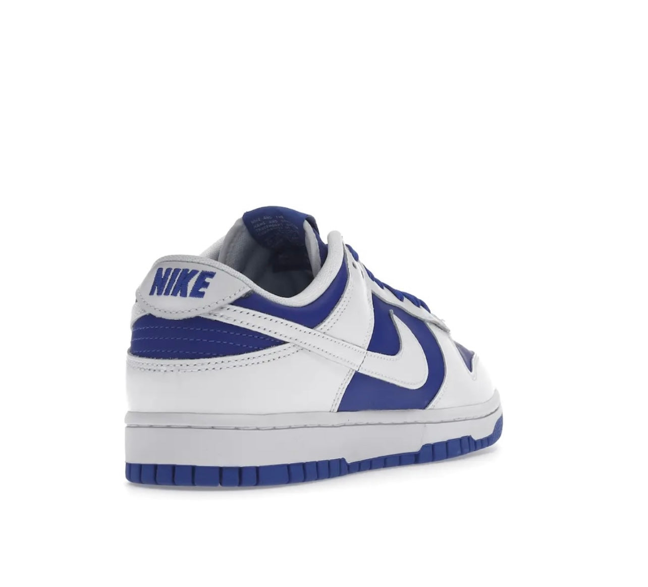 Nike Dunk Low Racer Blue White - תמונה 3