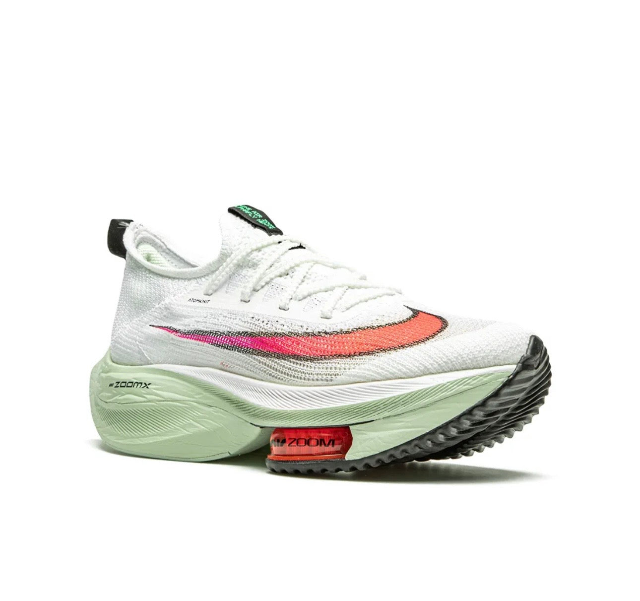 Nike ZOOMX Vaporfly white green