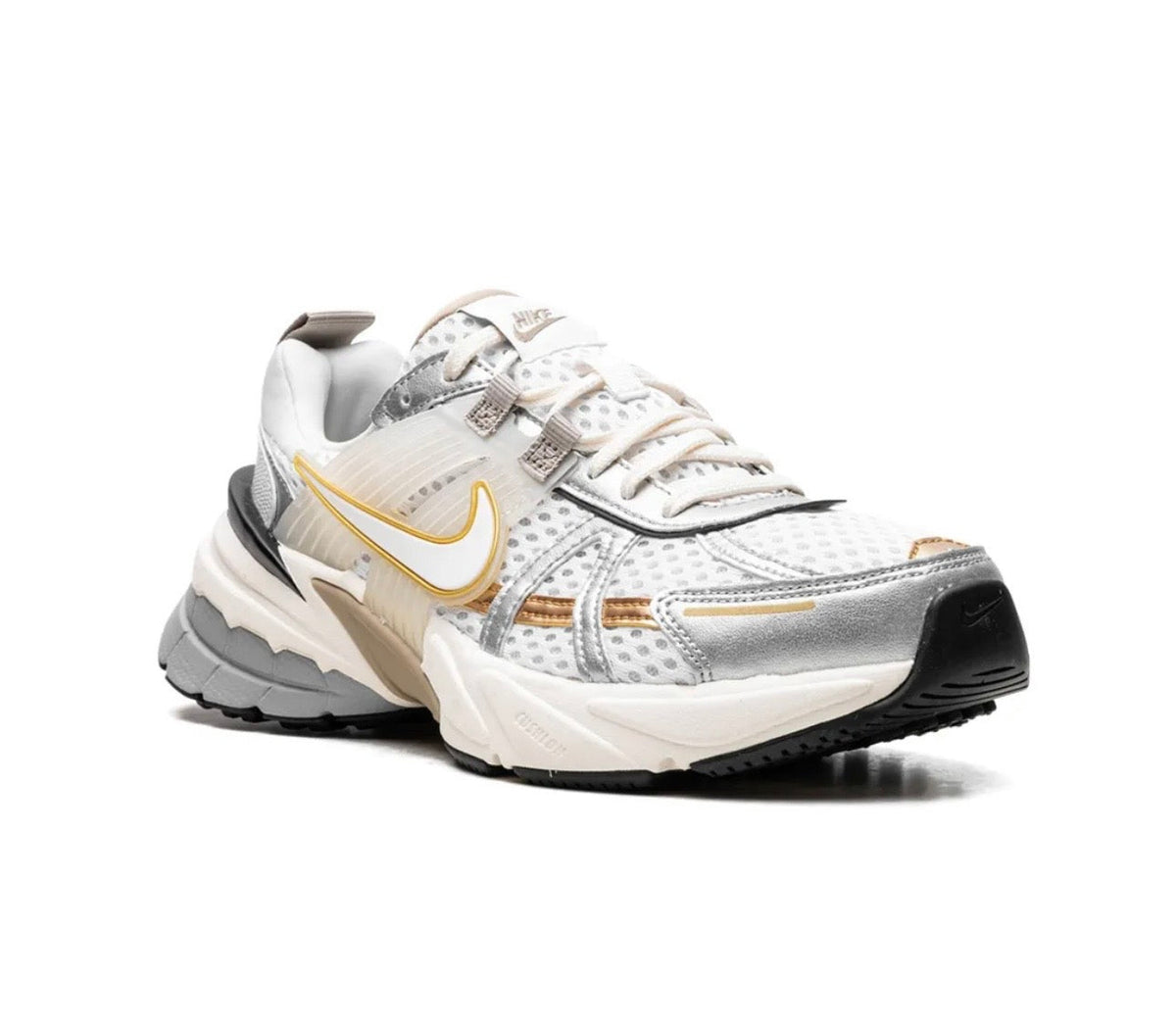 Nike V2K Run Silver Yellow