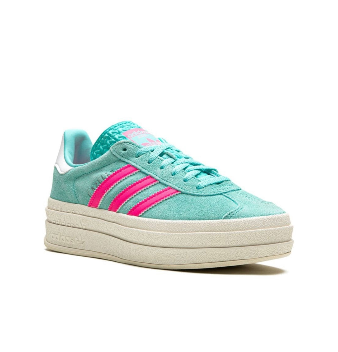 Adidas gazelle platform Light Turkiz Pink - תמונה 2