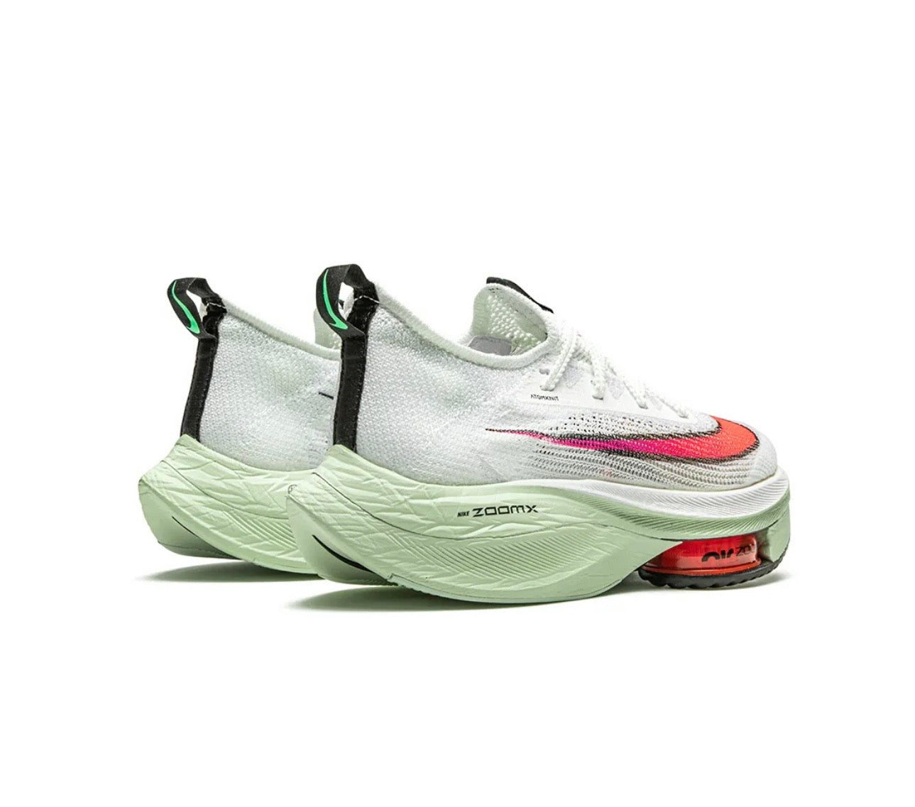 Nike ZOOMX Vaporfly white green