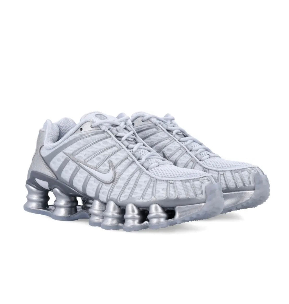 Nike Shox White Silver
