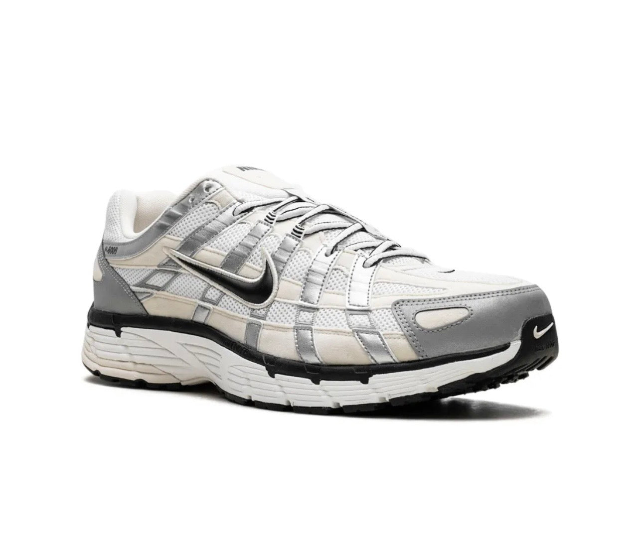 Nike P6000 White Grey Silver