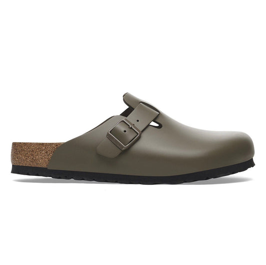 Birkenstock Boston leather concrete gray