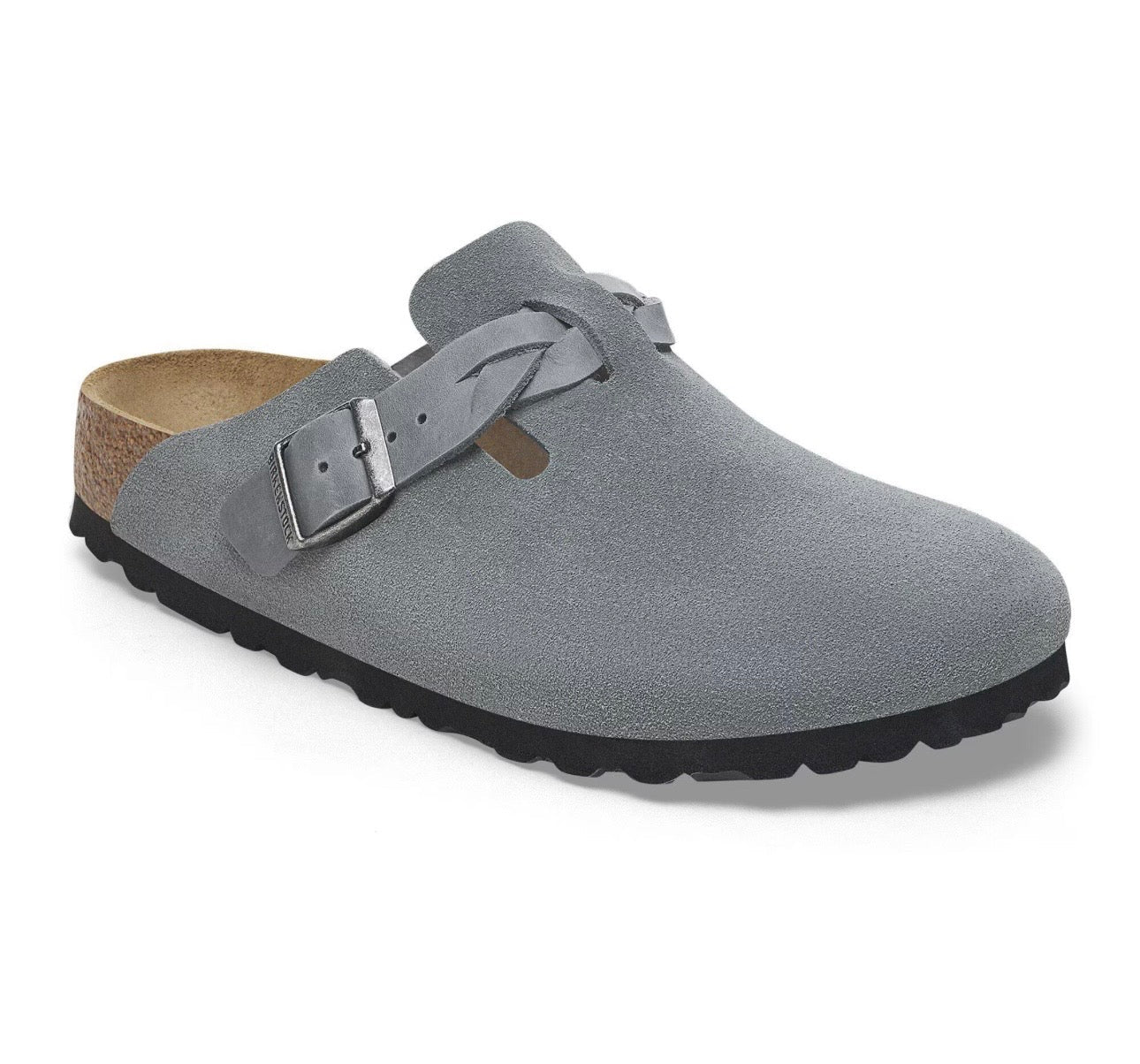 Birkenstock Boston braided basalt gray