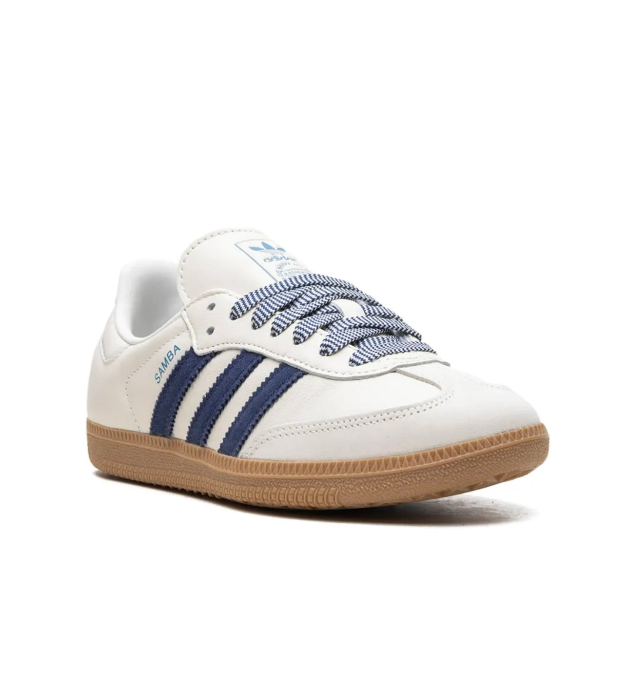 Adidas Samba White Dark Blue - תמונה 2