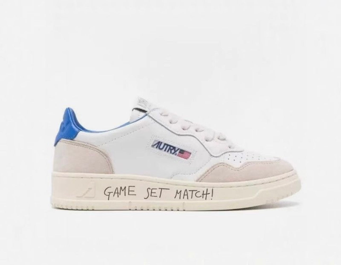 Autry White Gray Blue “GAME SET MATCH”