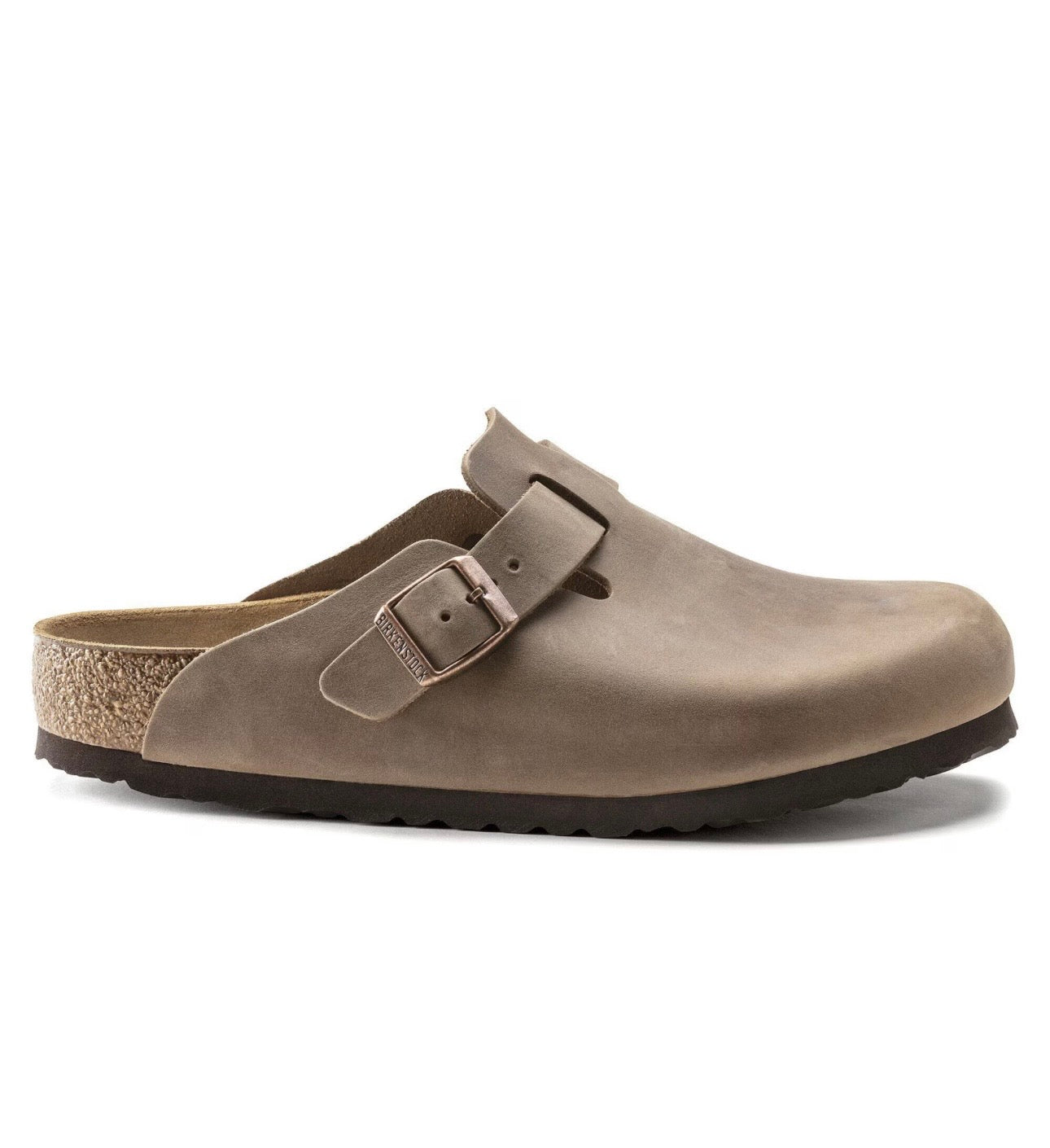 Birkenstock Boston leather oiled tobacco brown
