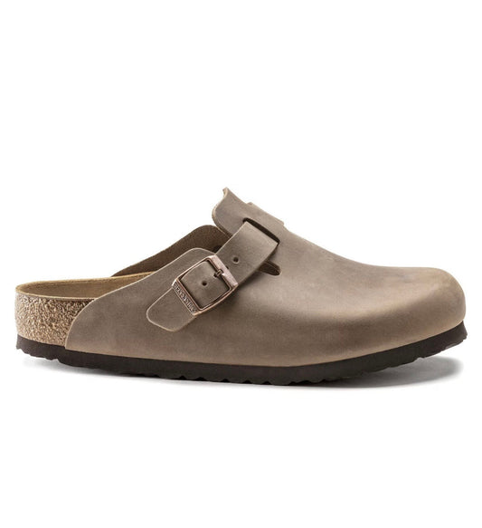 Birkenstock Boston leather oiled tobacco brown