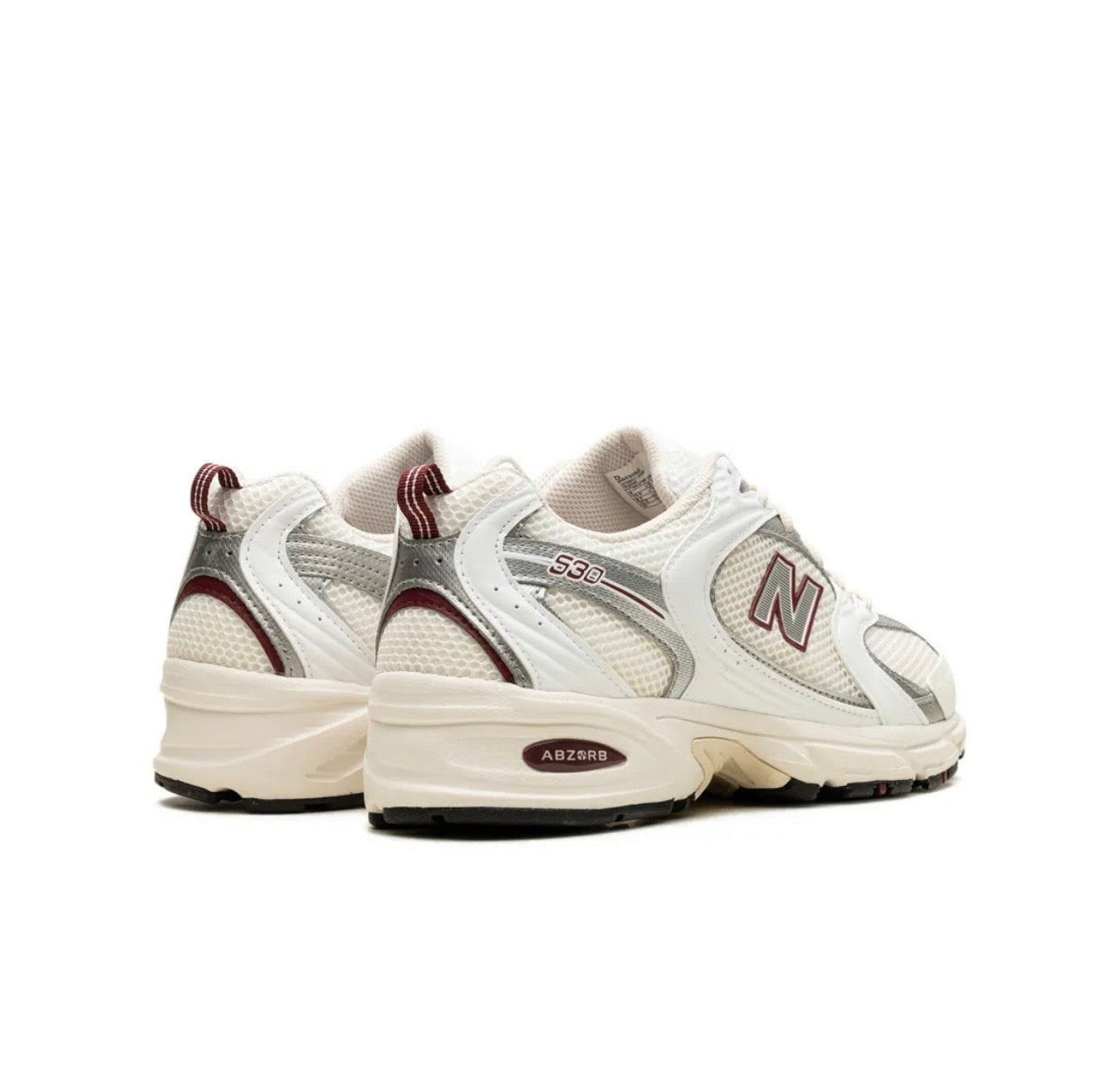 New Balance 530 white silver red