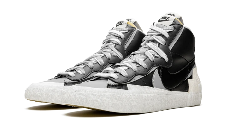Nike Blazer Mid Sacai Black Grey - תמונה 2