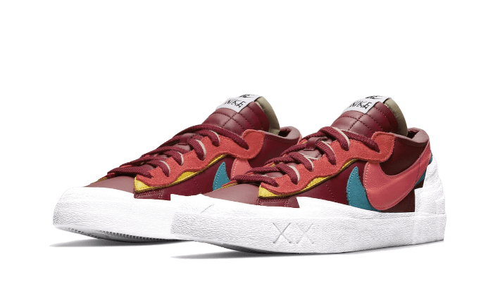 Nike Blazer Low Sacai Kaws Team Red - תמונה 2